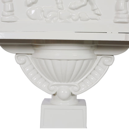 Cast Aluminum Mail Box, Postal Box, Mailbox - White
