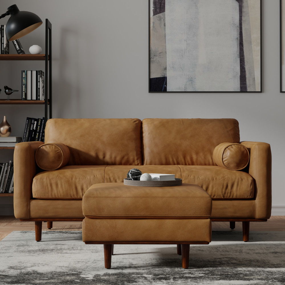 Morrison - Upholstered Sofa And Ottoman Set - Sienna