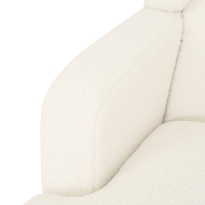 Upholstered Accent Chair Tufted Armchair For Living Room - Beige