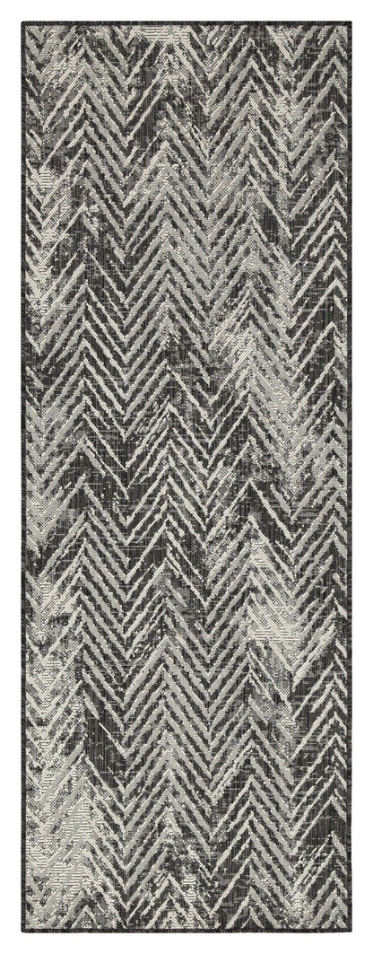 Sunshine - 7'10" X 10'3" Indoor, Outdoor Area Rug Polypropylene - Anthracite
