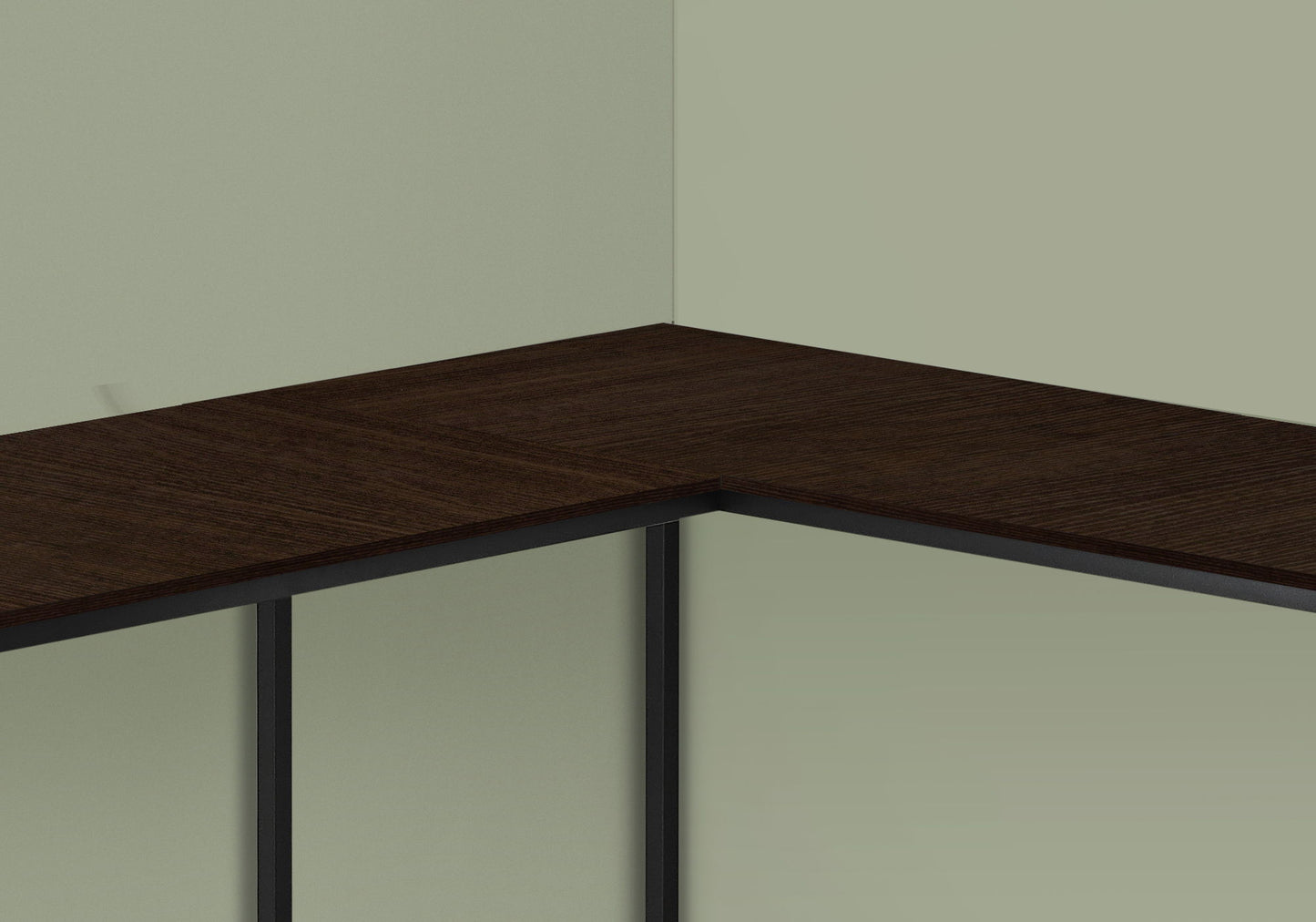 Computer Desk, Home Office, Corner, L Shape, Laptop, Contemporary & Modern - Espresso