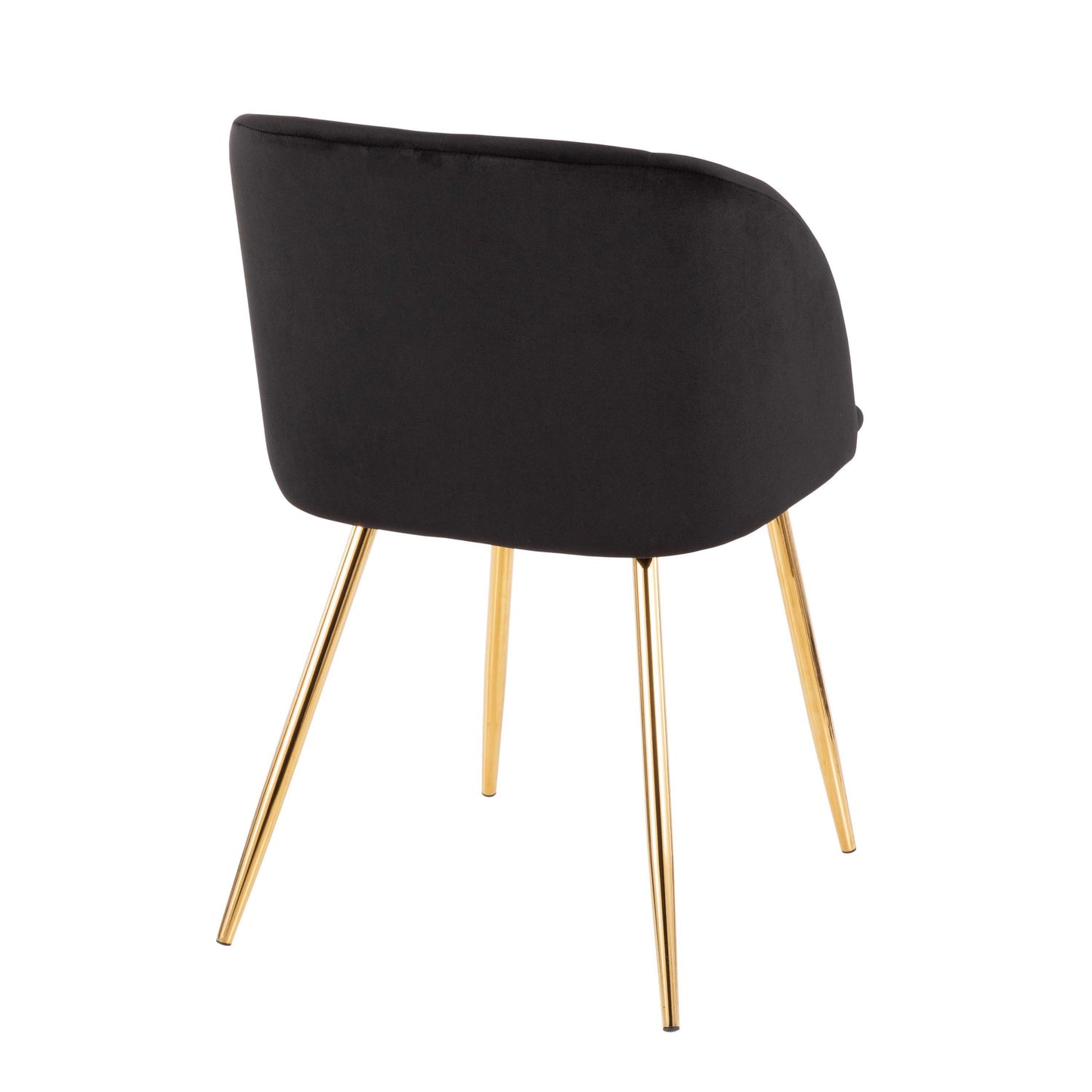 Fran - Contemporary Chair (Set of 2) - Gold / Black