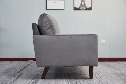 Plush Comfort Loveseat - Gray