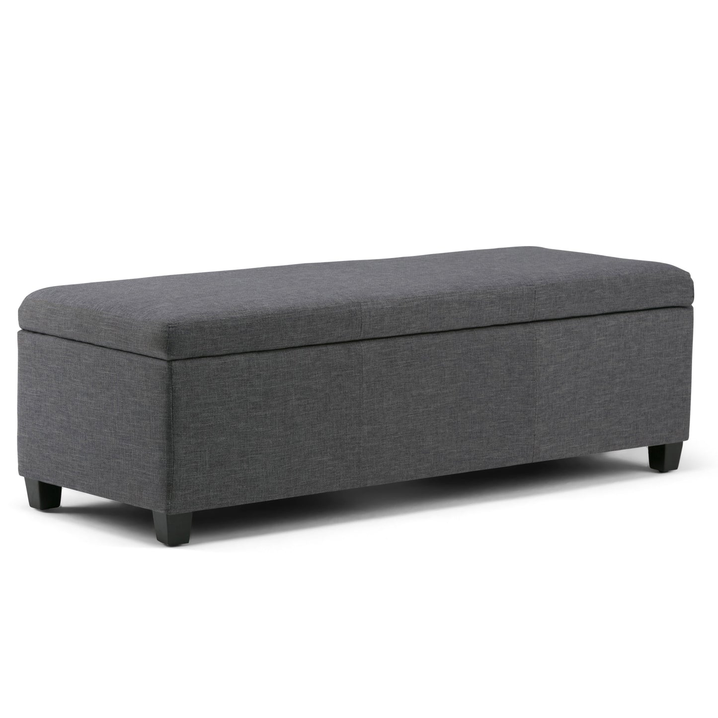 Avalon - Storage Ottoman Bench - Slate Gray