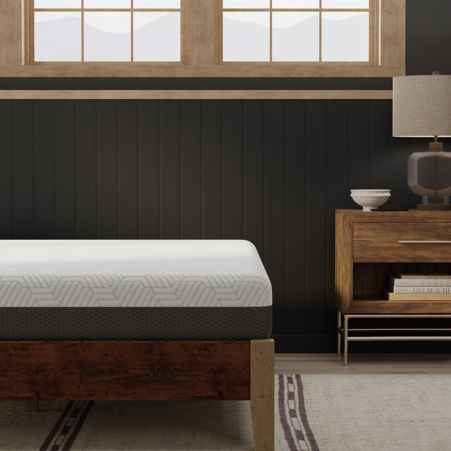 Pur Chill - 8" Twin Firm Mattress With Phase Change Cooling Fabric - White / Gray