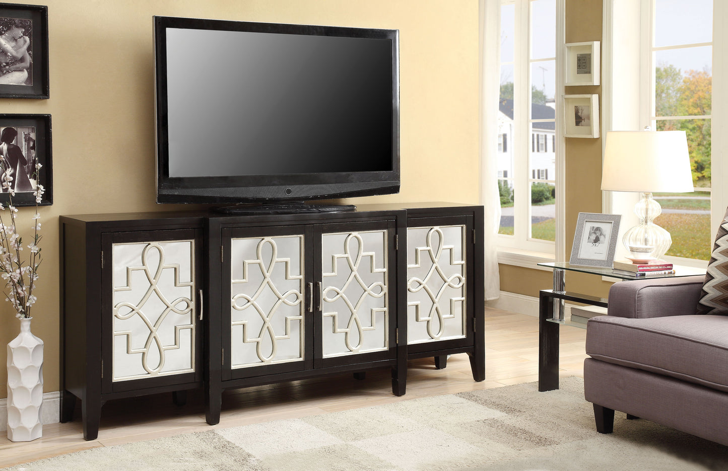 Kacia - Console Cabinet - Antique Black