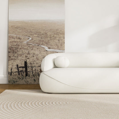Andrew - Boucle Sofa - Beige / Ivory White / Light Beige / White