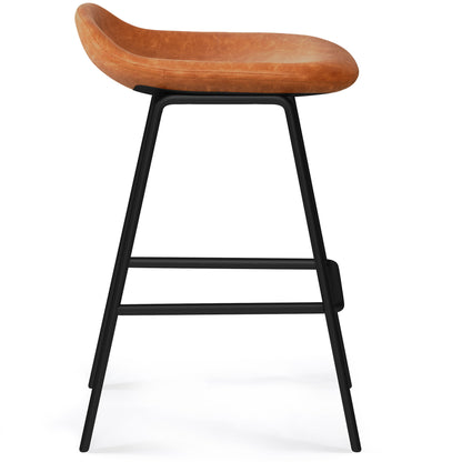 Dafney - Counter Height Stool (Set of 2) - Camel Brown