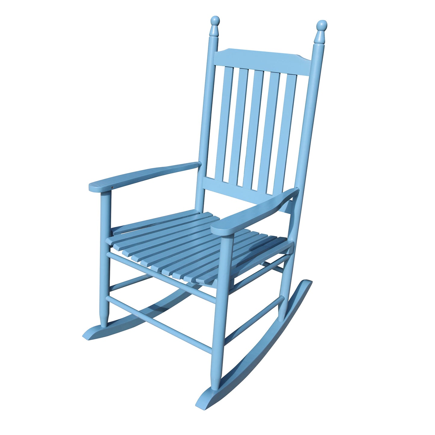 Wooden Porch Rocker Chair - Blue