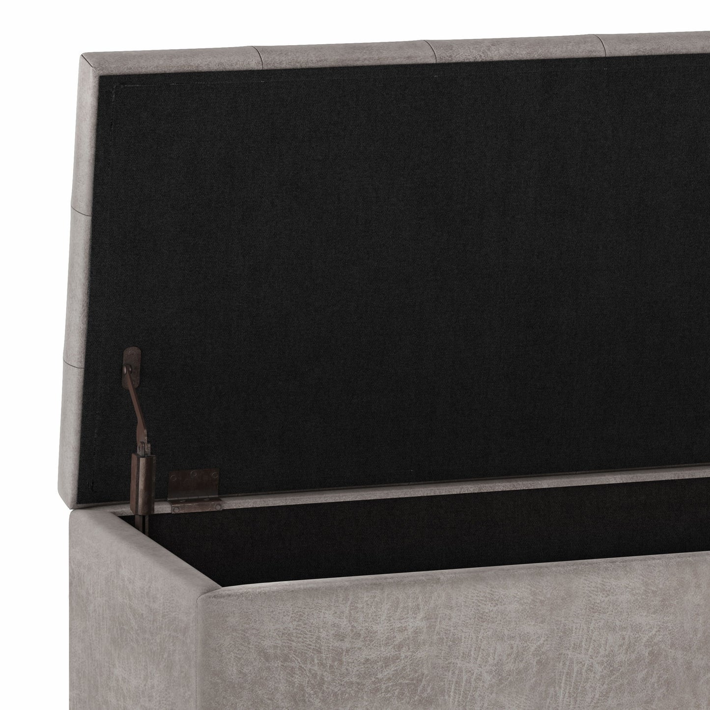 Cosmopolitan - Storage Ottoman - Distressed Gray Taupe