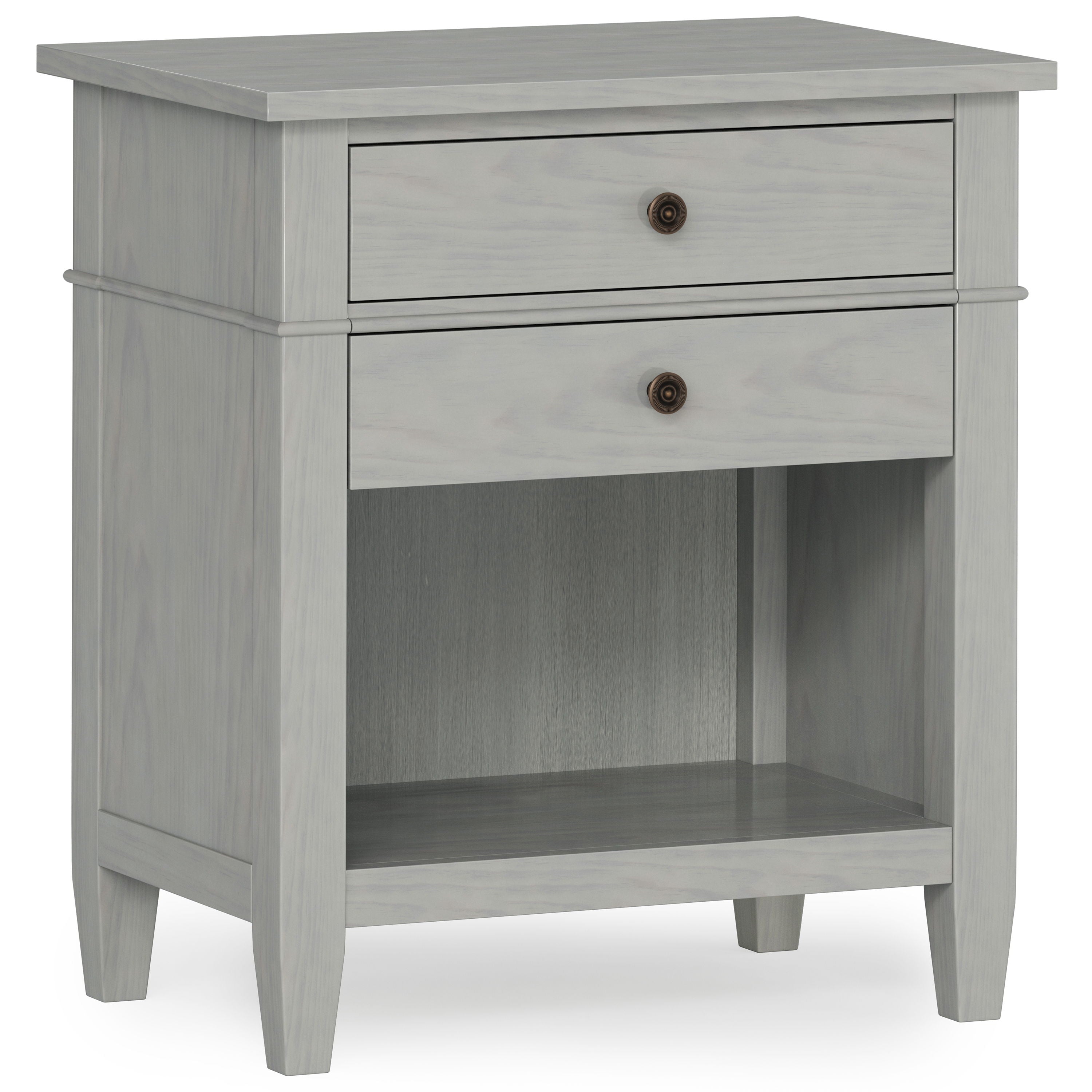 Carlton - Bedside Table - Fog Gray