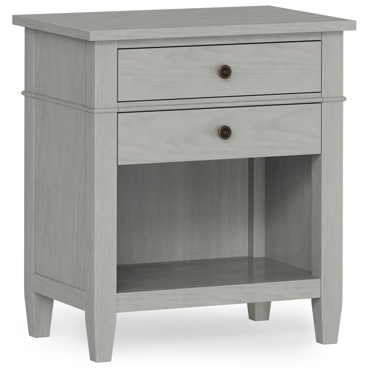 Carlton - Bedside Table - Fog Gray