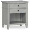 Carlton - Bedside Table - Fog Gray