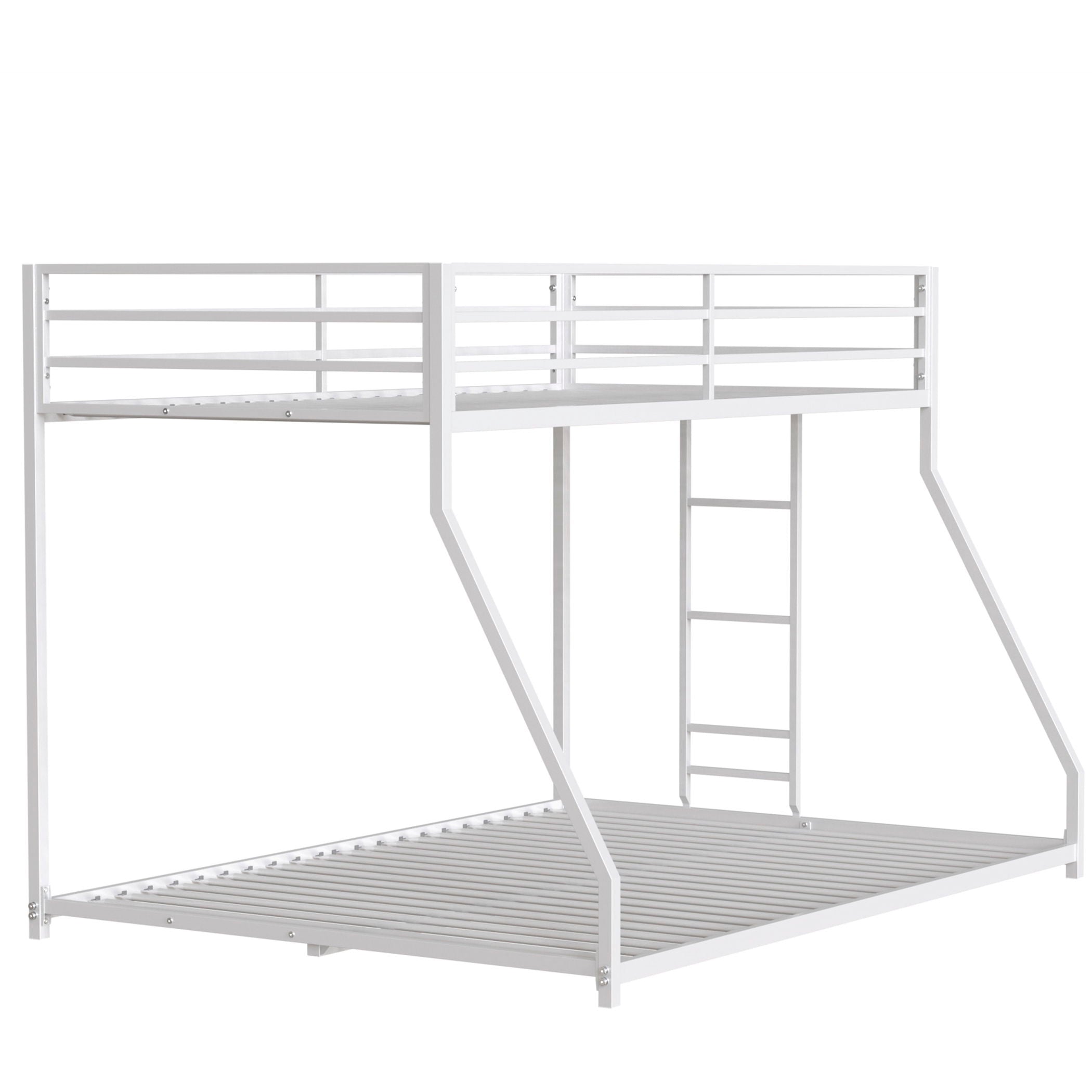 Adam - Twin Over Full Metal Bunk Bed - White
