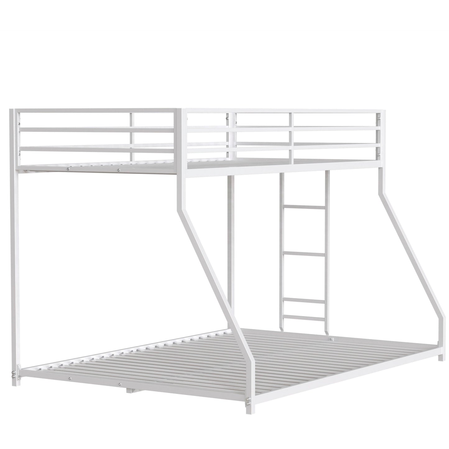 Adam - Twin Over Full Metal Bunk Bed - White