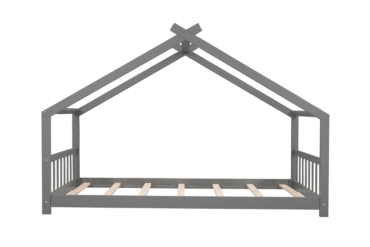 Twin Size Playhouse Design Bed - Gray