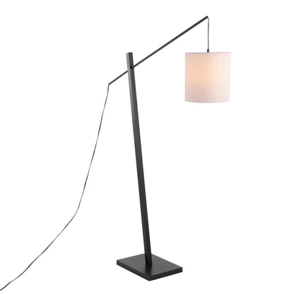 Arturo - Contemporary Floor Lamp - Black / White