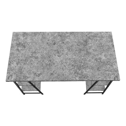 Computer Desk For Home Office, Laptop, Storage Shelves, Convenient Design - Gray