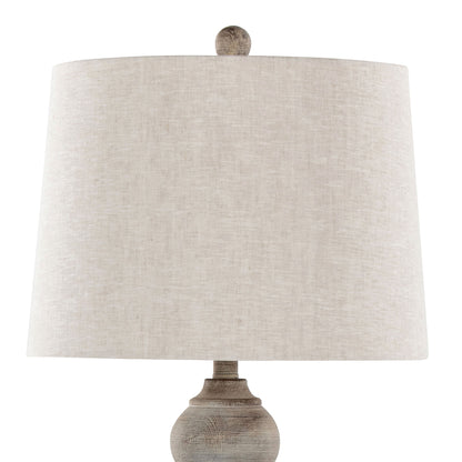 Winston - Farmhouse Poly Table Lamp (Set of 2) - Reclaimed Gray / Oat