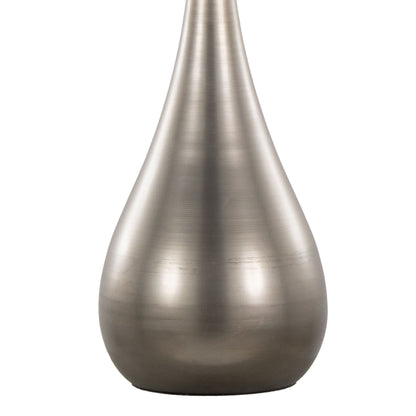Pebble - Contemporary Table Lamp (Set of 2) - Aged Pewter / Natural