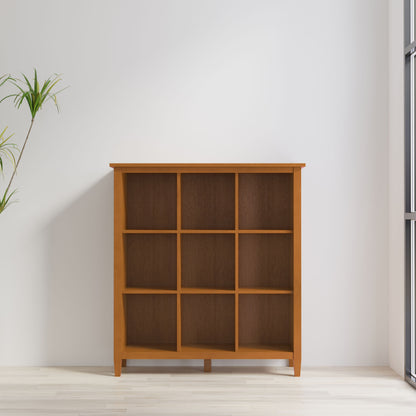 Warm Shaker - 9 Cube Storage - Brown