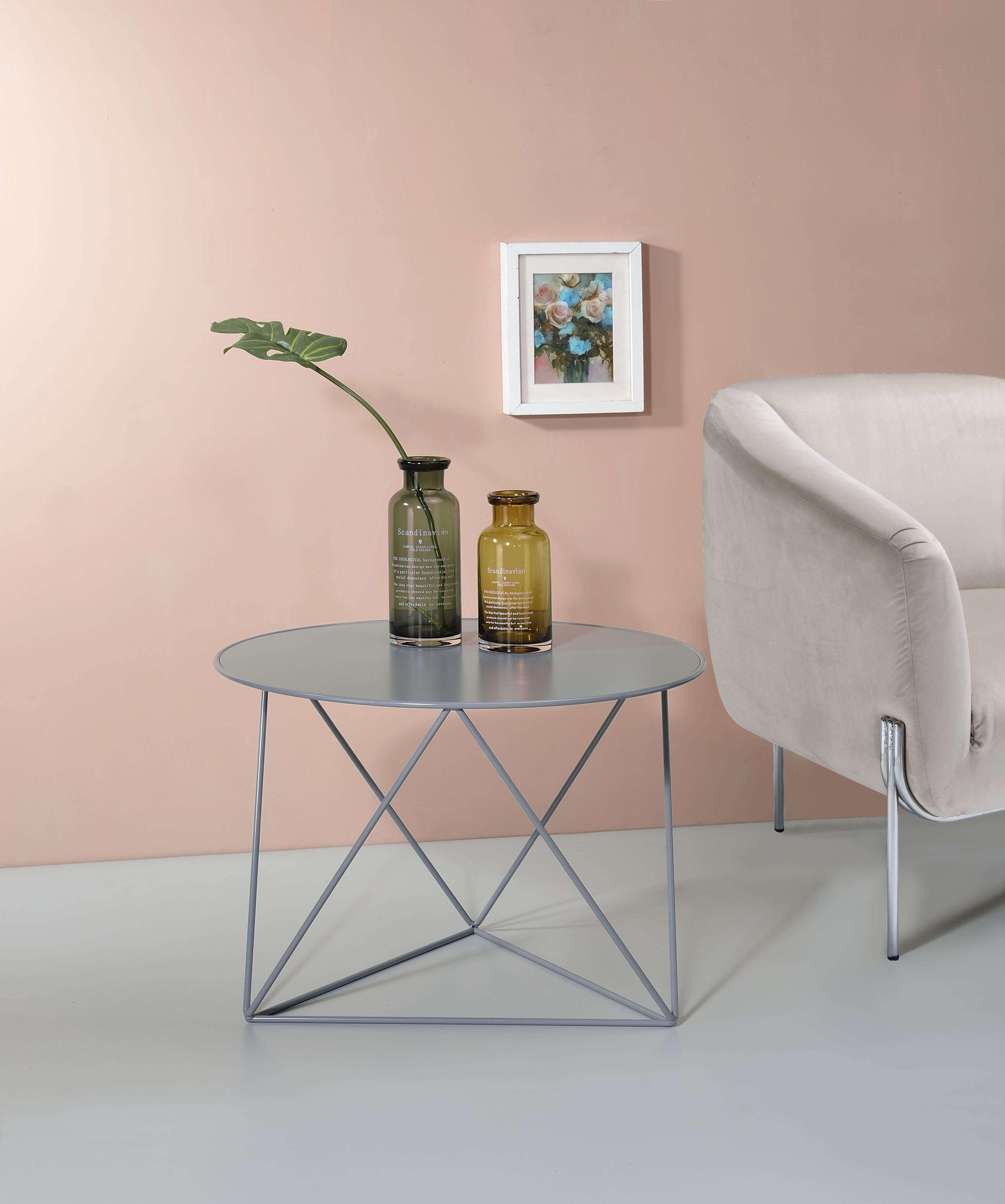 Epidia - Display & Utility Accent Table - Gray