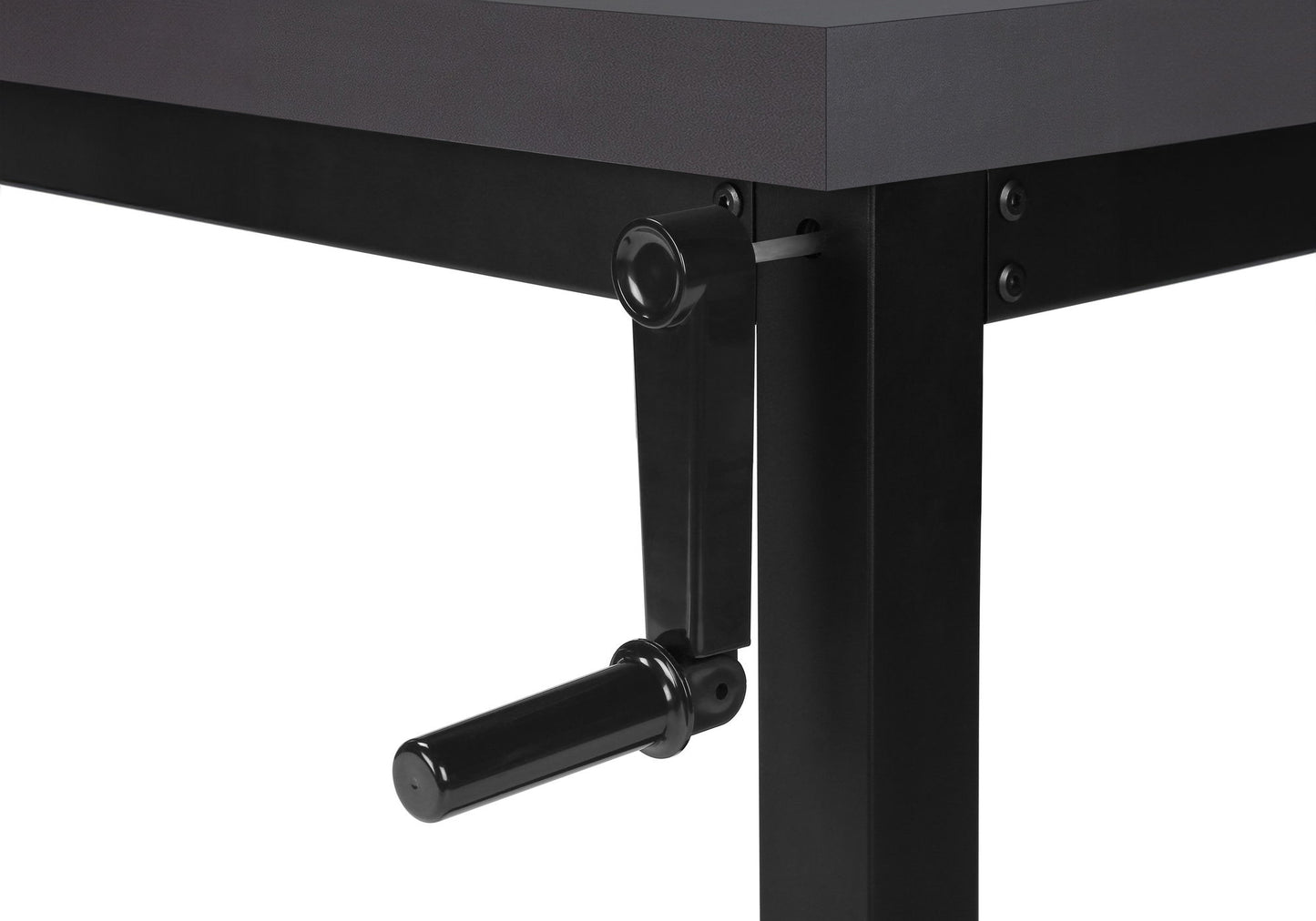 Computer Desk, Home Office, Standing, Adjustable, Laptop, Contemporary & Modern - Gray