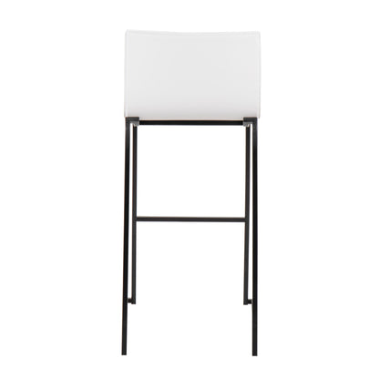 Mara - Contemporary Barstool (Set of 2) - Black / White