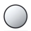 Circle Wall Mirror With Wooden Frame, Wall Mirror For Living Room - Black