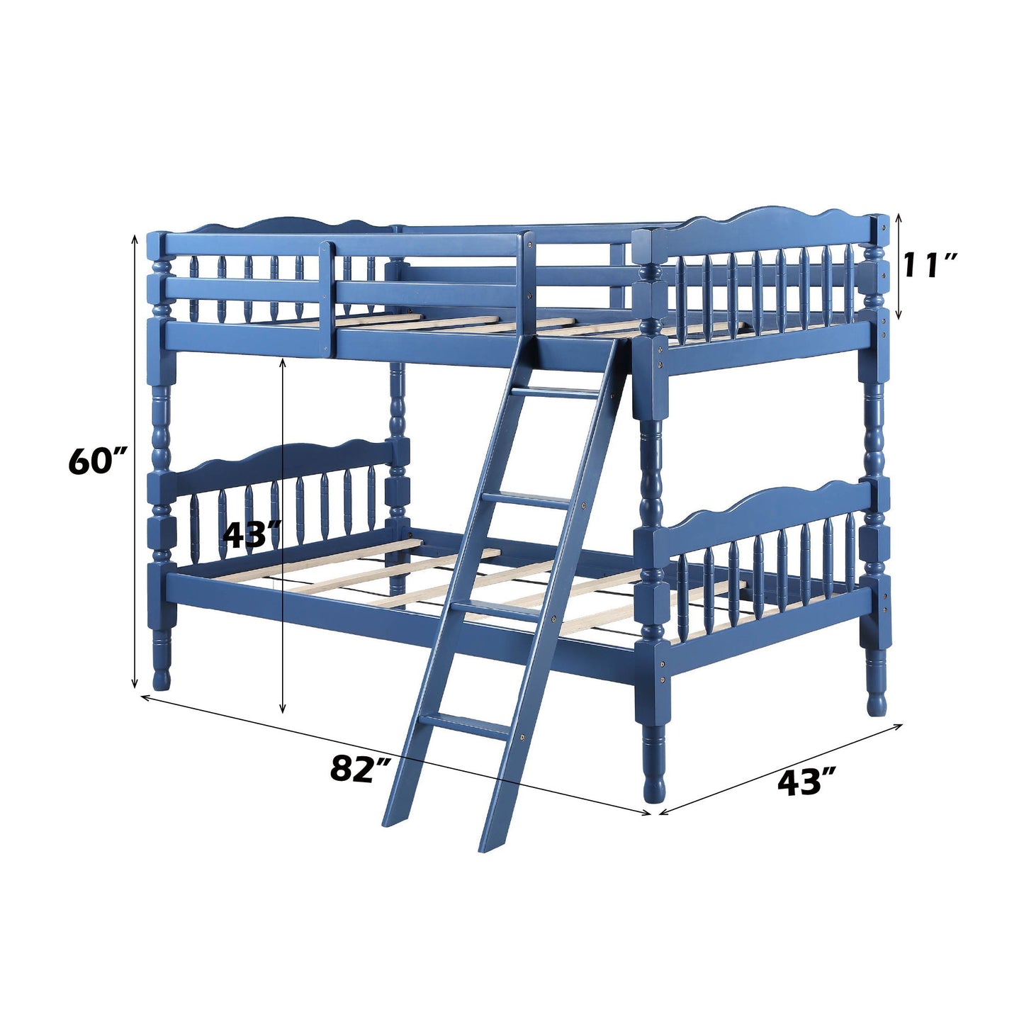 Homestead - Twin Twin Bunk Bed - Dark Blue