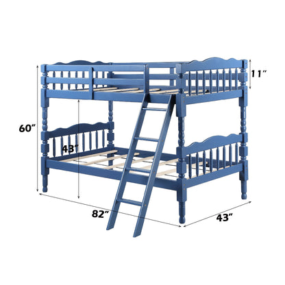 Homestead - Twin Twin Bunk Bed - Dark Blue