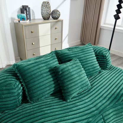 High Back Bean Bag Sofa Lounger For Adults And Kids, Indoor & Outdoor, Durable - Emerald