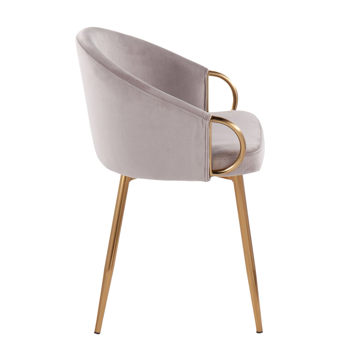 Claire - Contemporary / Glam Chair (Set of 2) - Gold / Silver