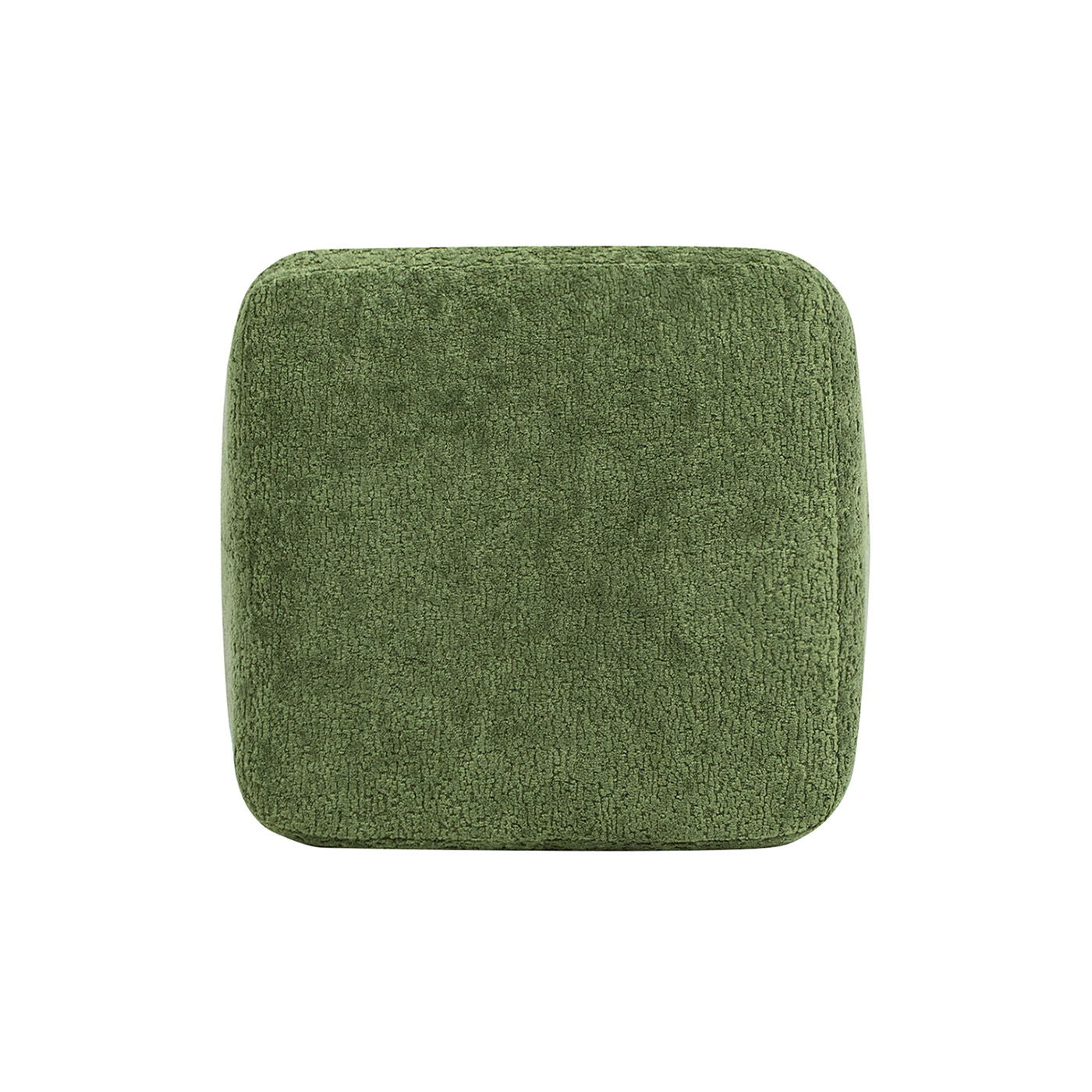 Oliver - Tapered Square Upholstered Ottoman - Moss Green Fleeced
