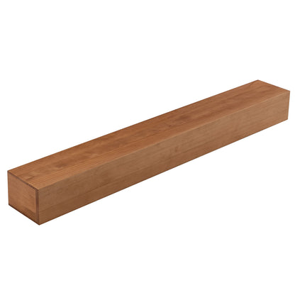 60'' Fireplace Mantel Wooden Wall Mounted Floating Shelf 8" Deep Solid Pine Wood - Natural