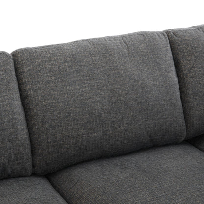 Sectional Sofa Modular Sofa U - Shaped Sofa Couch Sofa Bed L - Shaped Sofa With A Movable Ottoman And Two USB Ports For Living Room - Gray