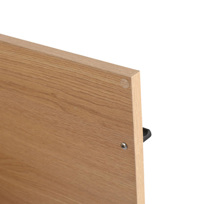 Bathroom Vanity With Resin Countertop Sink, 30" 2 Doors Cabinet Set - Oak