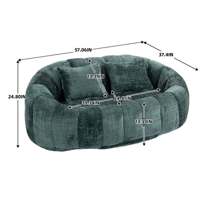 Bean Bag Sofa Lazy Sofa Durable Comfort Lounger High Back Chair For Indoor & Outdoor Use - Emerald