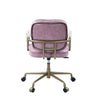 Siecross - Top Grain Leather Office Chair - Pink