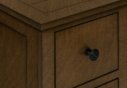 Accent End Table, Storage Drawer, Transitional - Espresso