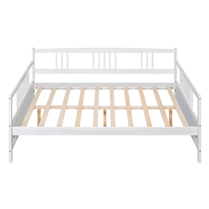 Full Size Daybed With Support Legs - White