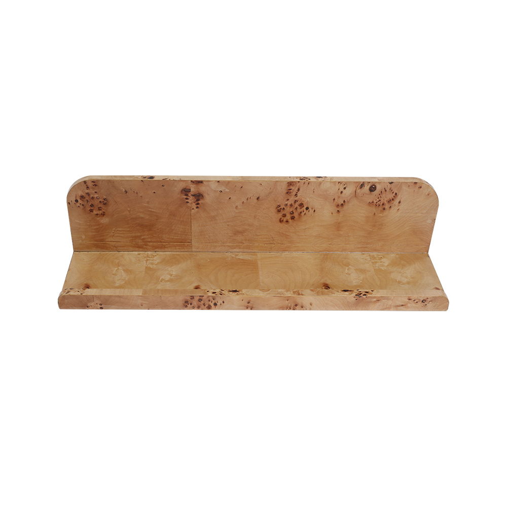 Burl - Wood Floating Wall Shelf - Brown