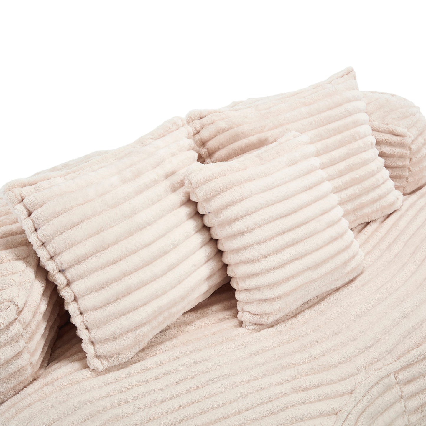 Bean Bag Sofa Lazy Sofa Comfort Lounger High Back Chair For Adults And Kids, Indoor & Outdoor - Beige
