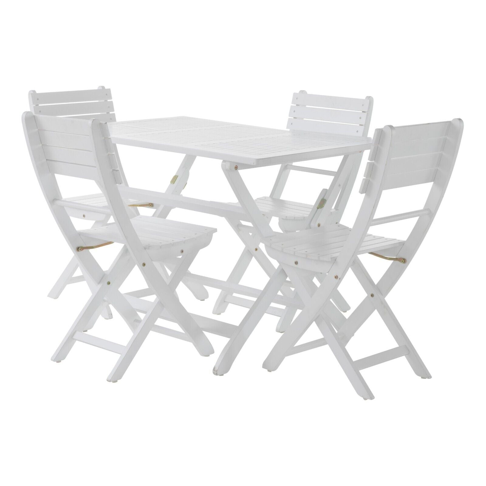 Positano - Foldable Dining Set - White