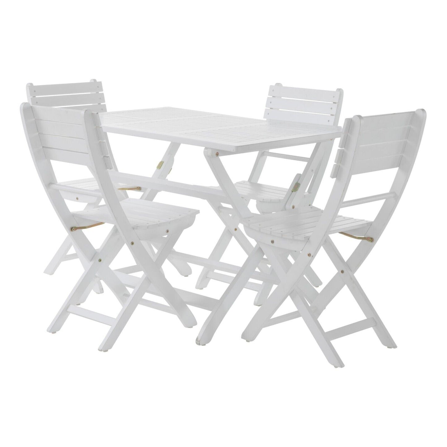 Positano - Foldable Dining Set - White