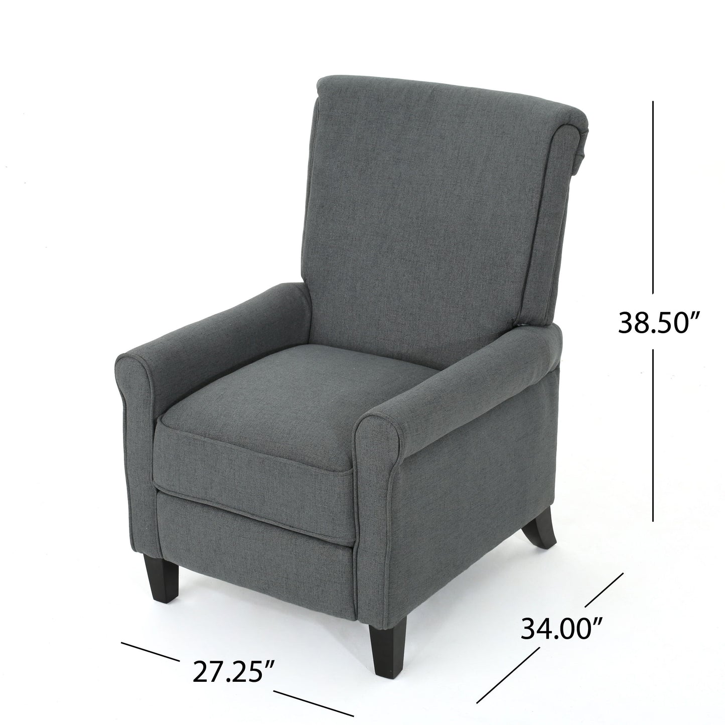 Manual Standard Recliner - Charcoal