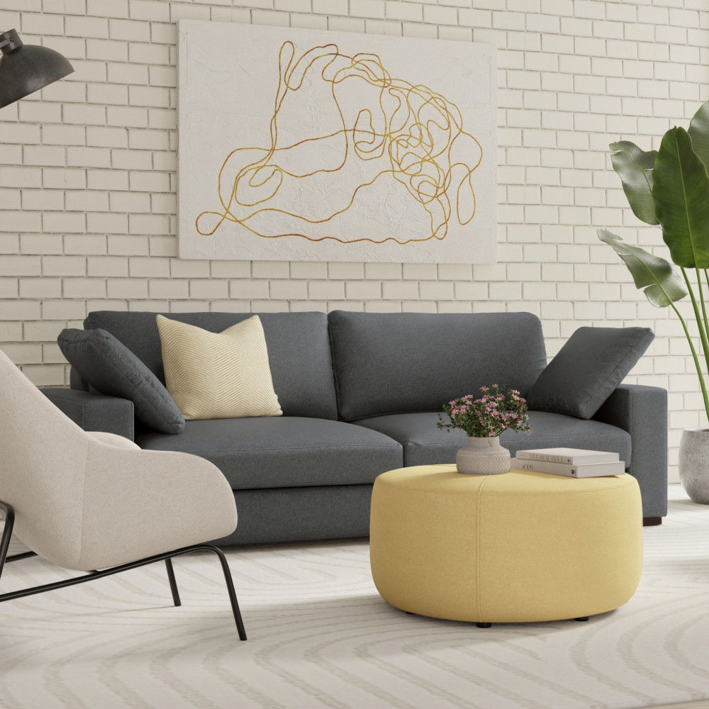 Charlie - Deep Seater Sofa - Dark Gray