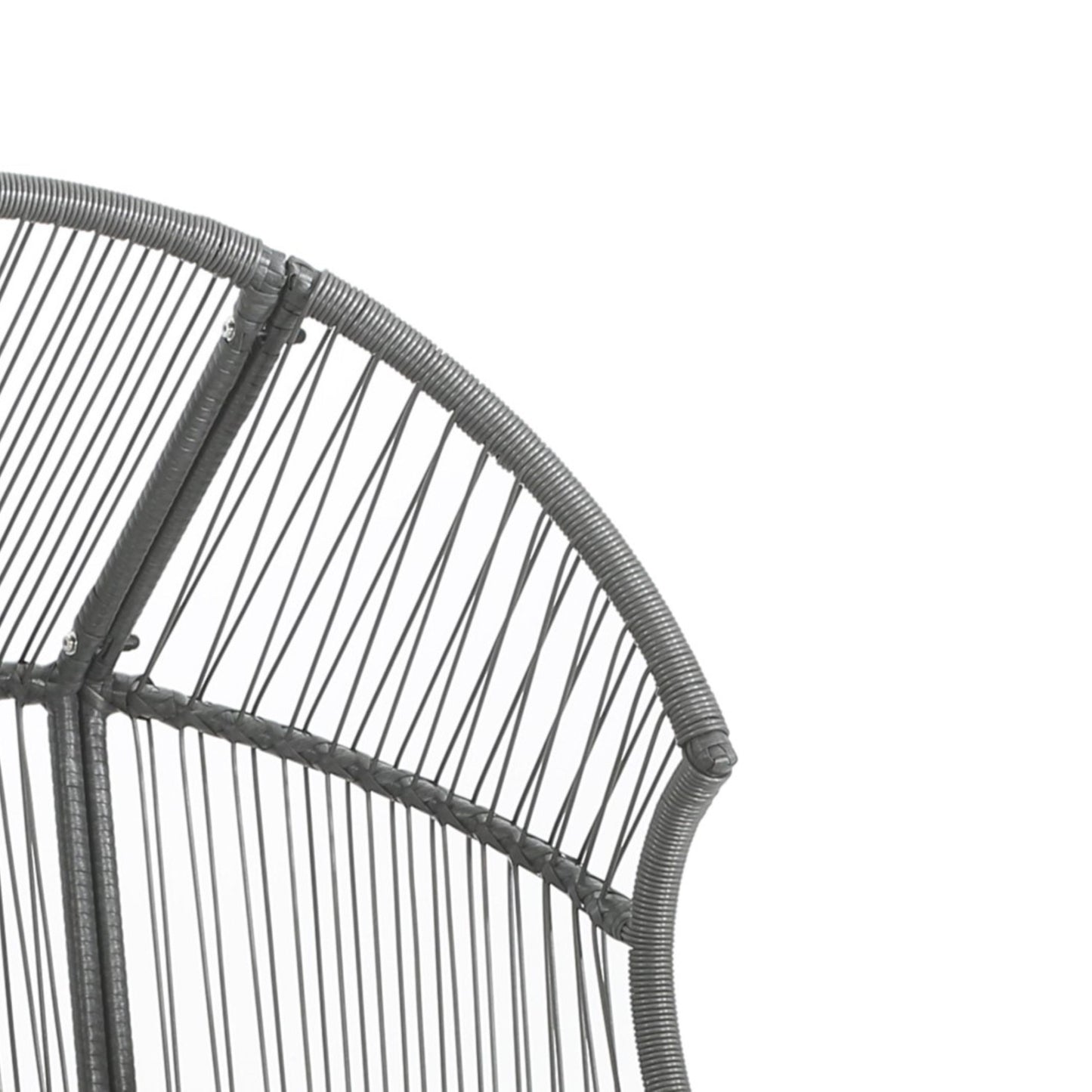 Palos - Outdoor Wicker Glider Chair - Dark Gray
