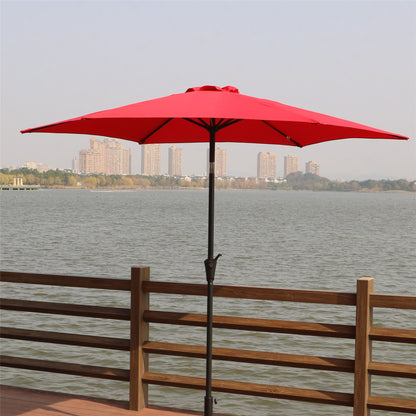 9' Pole Umbrella With Carry Bag - Red