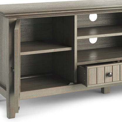Acadian - TV Media Stand - Distressed Gray